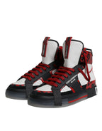 Multicolor Leather High Top Sneakers Shoes Dolce & Gabbana
