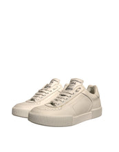 Dolce & Gabbana White Miami Leather Low Top Sneakers Shoes