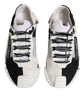 Dolce & Gabbana White Black NS1 Low Top Sneakers Shoes