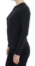 Gray Wool Button Cardigan Sweater Dolce & Gabbana