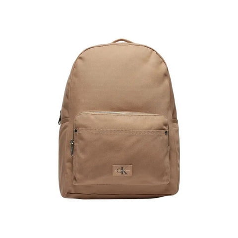 Beige Recycled Polyester Backpack Calvin Klein Jeans