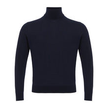 Colombo Blue Cashmere Turtleneck