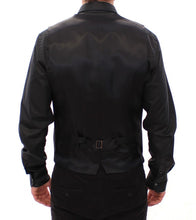 Black Striped Wool Logo Vest Dolce & Gabbana