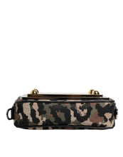 Dolce & Gabbana Multicolor Leopard Jacquard DG Logo Crossbody Bag