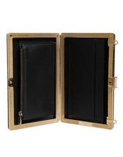 Dolce & Gabbana Black Leather Clutch Evening Crossbody Bag