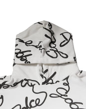 Dolce & Gabbana White Logo Cotton Hooded Sweatshirt Sweater