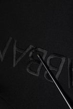 Dolce & Gabbana Black Nylon Logo Crew Neck Pullover Sweater