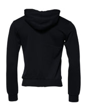 Dolce & Gabbana Blue Logo Full Zip Hooded Sweatshirt Sweater