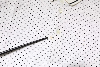 Dolce & Gabbana White Polka Dot Cotton Collared Polo T-shirt