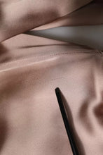 Emporio Armani Pink Satin Long Sleeves Sheath Wrap Mini Dress