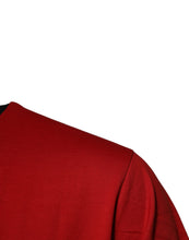 Dolce & Gabbana Red Logo Crown Cotton Crew Neck T-shirt