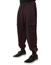 Dolce & Gabbana Dark Violet Cotton Cargo Jogger Pants