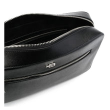 Baldinini Trend Black Calfskin Shoulder Bag