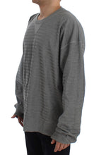 Gray Crewneck Pullover Silk Sweater Dolce & Gabbana