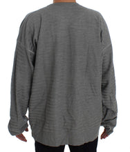 Gray Crewneck Pullover Silk Sweater Dolce & Gabbana