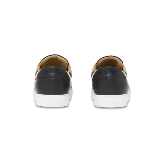 Black Leather New Salmond Sneakers Burberry