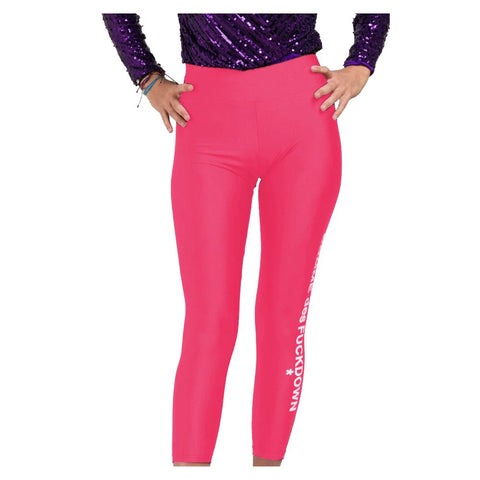 Comme Des Fuckdown Pink Nylon Women Legging