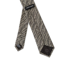 Giorgio Armani Black And White Silk Ty