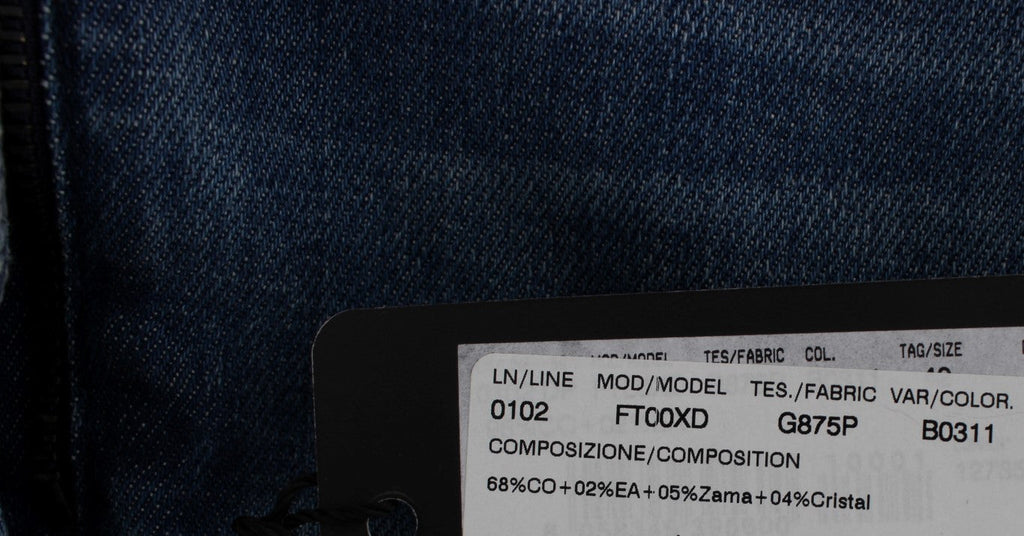 Crystal Roses Heart Embellished Jeans Dolce & Gabbana