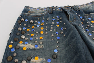 Crystal Embellished GIRLY Slim Fit Jeans Dolce & Gabbana