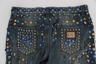 Crystal Embellished GIRLY Slim Fit Jeans Dolce & Gabbana