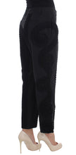 Black Cotton Stretch Torero Capris Pants Dolce & Gabbana