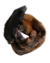 Dolce & Gabbana Brown Red Fox Fur Neck Warmer Winter Scarf