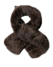 Dolce & Gabbana Brown Raccoon Fur Neck Warmer Winter Scarf