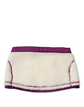 Dolce & Gabbana White Purple Cashmere Fleece Neck Warmer Scarf