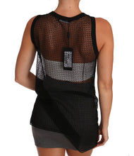 Black Mesh Transparent Blouse T-shirt Dolce & Gabbana