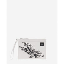 Lanvin White Leather Men Pouch Wallet