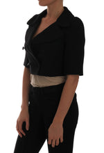 Black Short Croped Jacket Blazer Dolce & Gabbana