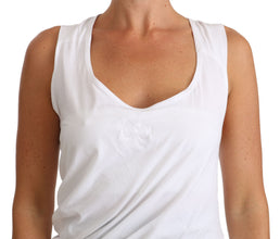 White Top Tank CAVALLI T-Shirt Jersey Cavalli