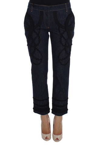 Blue Denim Cotton CAPRI Torero Jeans Dolce & Gabbana