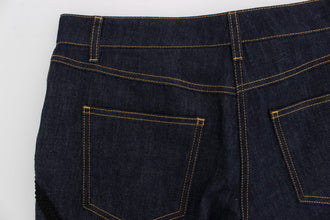 Blue Denim Cotton CAPRI Torero Jeans Dolce & Gabbana