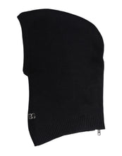 Dolce & Gabbana Black Wool Whole Head Wrap Balaclava Hat