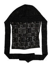 Dolce & Gabbana Black Logo Mesh Whole Head Wrap Hat
