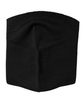 Dolce & Gabbana Black Nylon Knitted Ski Mask Balaclava
