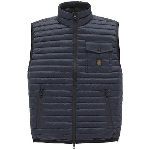 Refrigiwear Blue Nylon Men Vest with Down Padding
