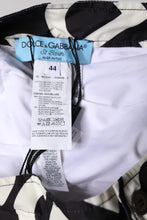 Dolce & Gabbana Black White Logo Beachwear Shorts Swimwear