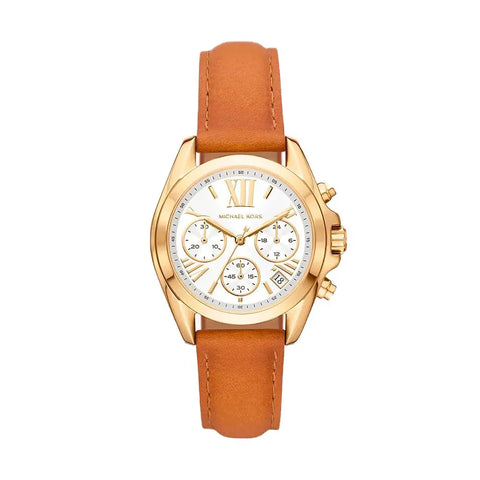 Brown Leather Watch Michael Kors