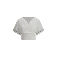 Buckle-knotted waist Blouse Brunello Cucinelli