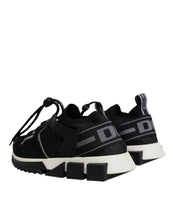 Dolce & Gabbana Black Mesh Sorrento Trekking Sneakers Shoes