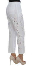 White Floral Cutout Dress Sicily Pants Dolce & Gabbana