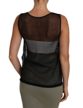 Black Mesh Transparent Blouse T-shirt Dolce & Gabbana