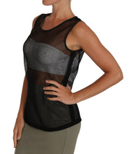 Black Mesh Transparent Blouse T-shirt Dolce & Gabbana
