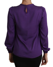 Purple Blouse Prince  Fairy Tale Embellished  Top Dolce & Gabbana