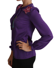 Purple Blouse Prince  Fairy Tale Embellished  Top Dolce & Gabbana