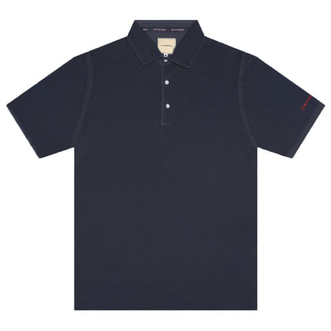Tramarossa Blue Cotton Polo Shirt