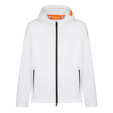 White Polyester Jacket Suns